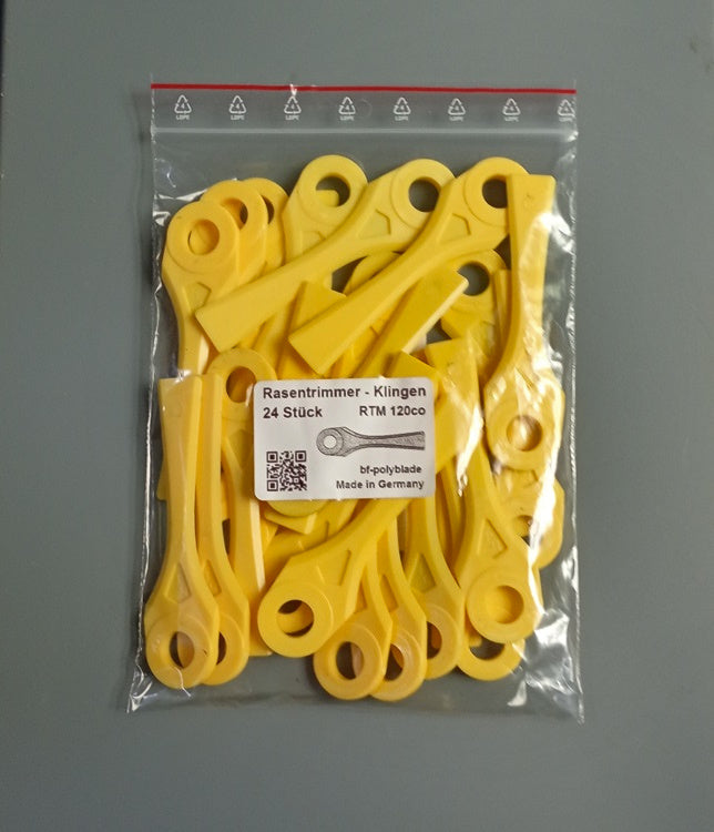 24 Stück "RTM 120co" Ersatzklingen für Trimmer / Motorsensen