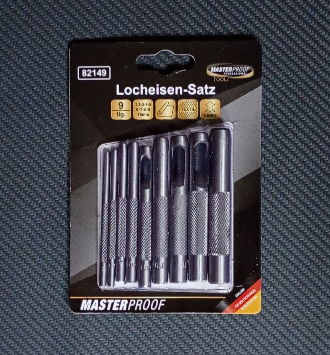 Locheisensatz   2 bis 10mm